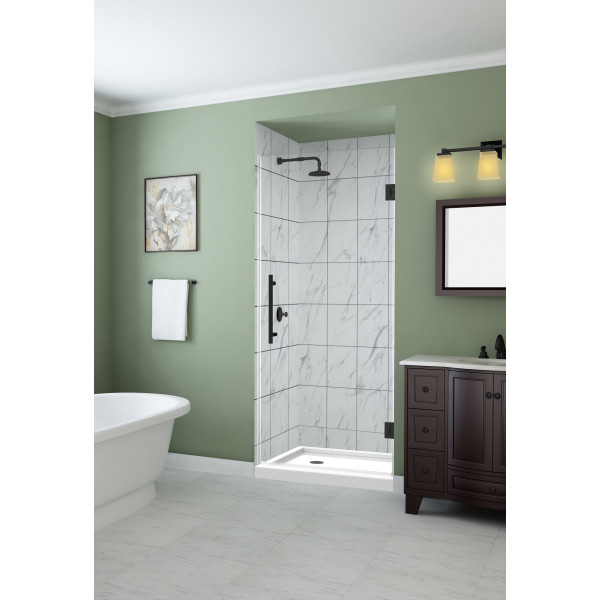 Aston Global SDR995-..-36-10 Cascadia Frameless Hinged Shower Door
