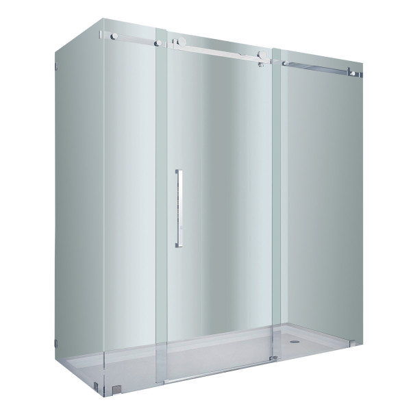 Aston SEN976-..-72-10 Completely Frameless Sliding Shower Door Enclosure