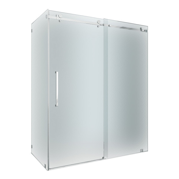 Aston SEN976F-..-60-10 Frameless Frosted Sliding Shower Door Enclosure