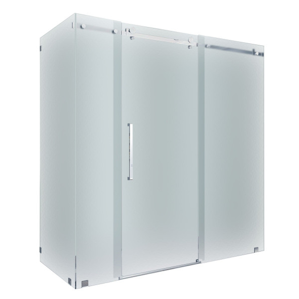 Aston SEN976F-..-72-10 Frameless Frosted Sliding Shower Door Enclosure