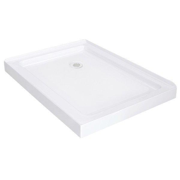 Aston SEN976F-TR-..-48-10-L Frosted Sliding Shower Door w/ Base Left Drain