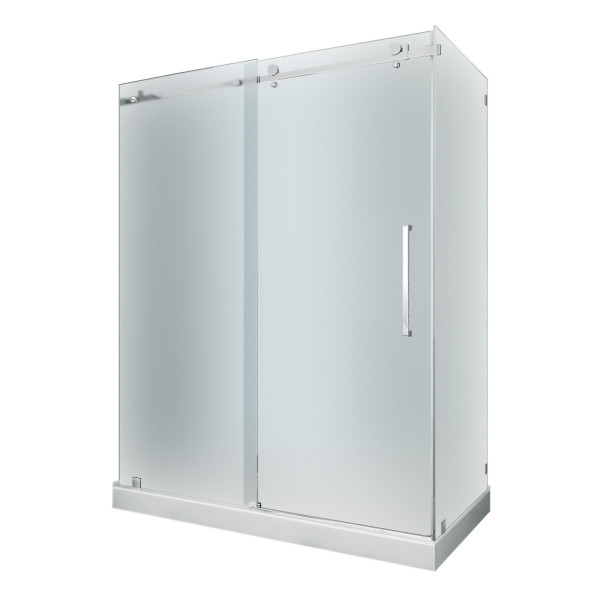 Aston SEN976F-TR-..-60-10-R Frosted Glass Sliding Shower Door Enclosure
