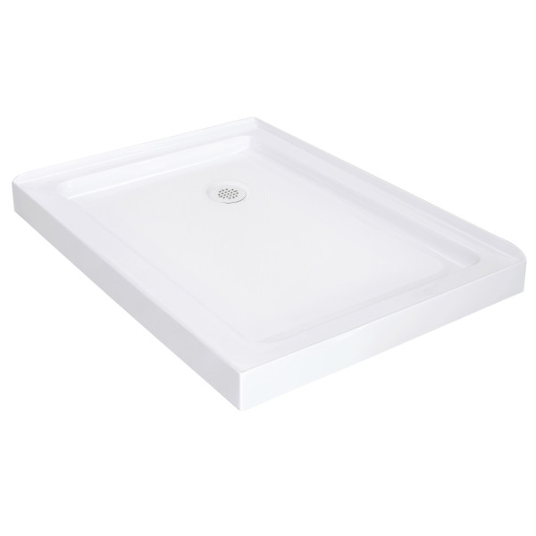 Aston SEN976F-TR-..-48-10-L Frosted Sliding Shower Door w/ Base Left Drain