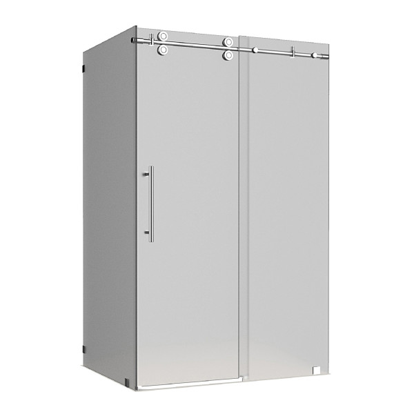 Aston Global SEN979F-..-48-10 Frameless Frosted Sliding Shower Enclosure