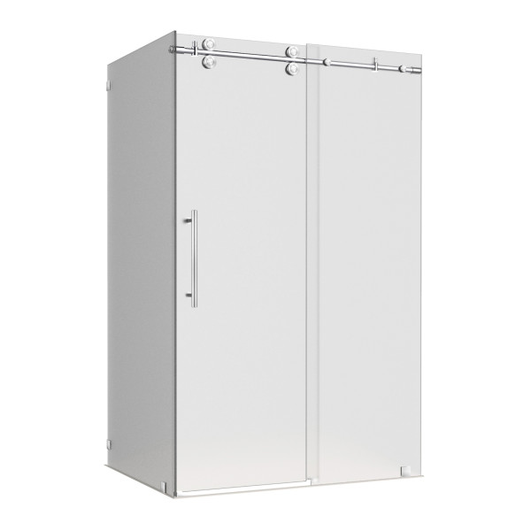 Aston Global SEN979F-..-48-10 Frameless Frosted Sliding Shower Enclosure