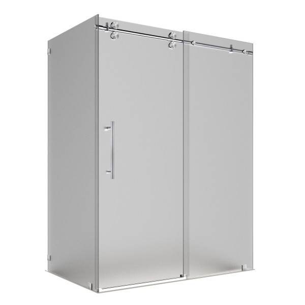 Aston Global SEN979F-..-60-10 Frameless Frosted Sliding Shower Enclosure