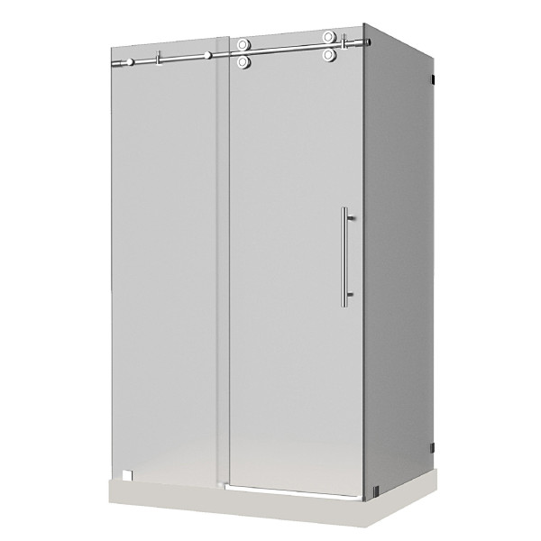 Aston SEN979F-TR-..-48-10-R Frameless Frosted Sliding Shower Enclosure