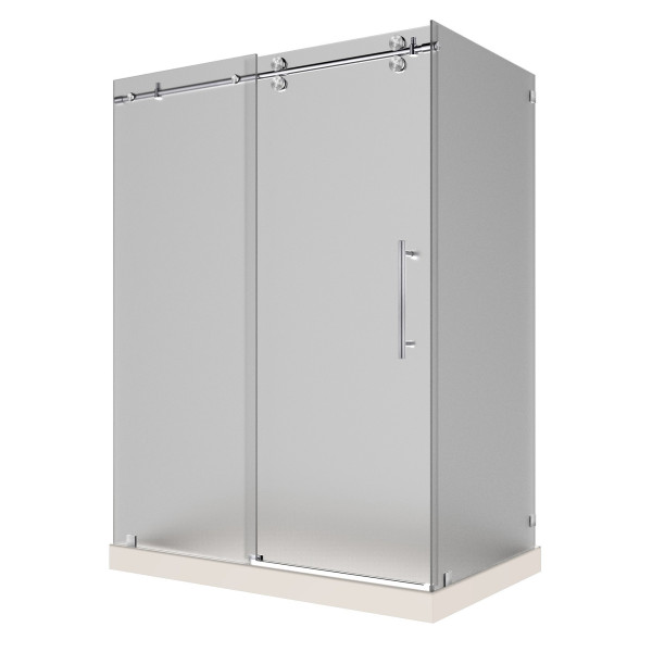 Aston SEN979F-TR-..-60-10-R Frameless Frosted Glass Sliding Shower Enclosure