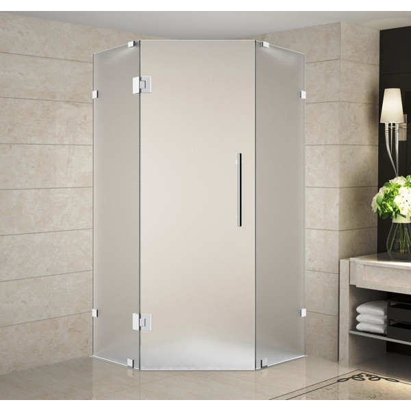 Aston SEN986F-..-36-10 Neoscape Neo-Angle Frosted Glass Shower Enclosure