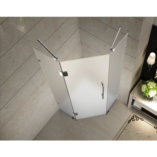 Aston SEN986F-..-36-10 Neoscape Neo-Angle Frosted Glass Shower Enclosure