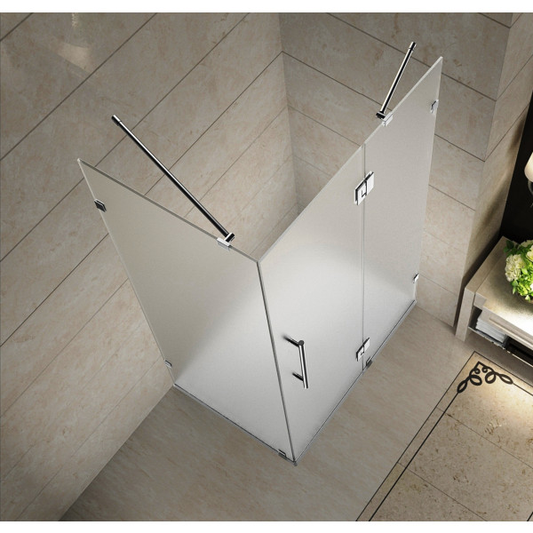 Aston SEN987F-..-4030-10 Avalux Frameless Shower Enclosure w/ Frosted Glass