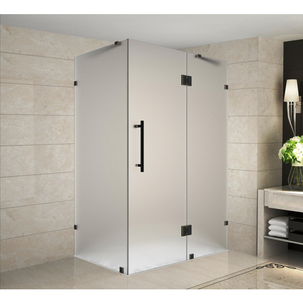 Aston SEN987F-..-3632-10 Avalux Frameless Frosted Hinged Shower Enclosure