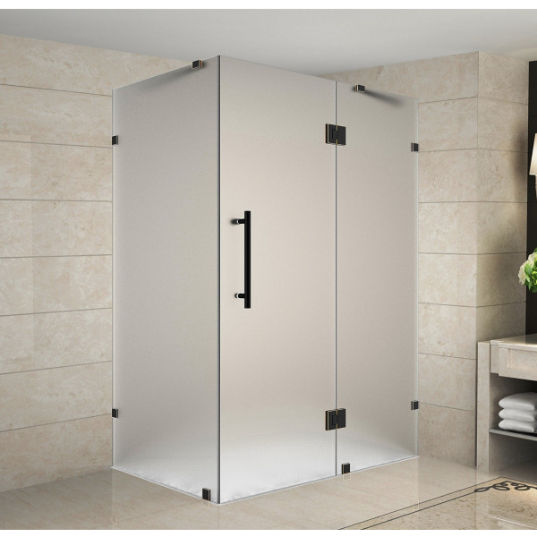 Aston SEN987F-..-4836-10 Frameless Frosted Glass Hinged Shower Enclosure