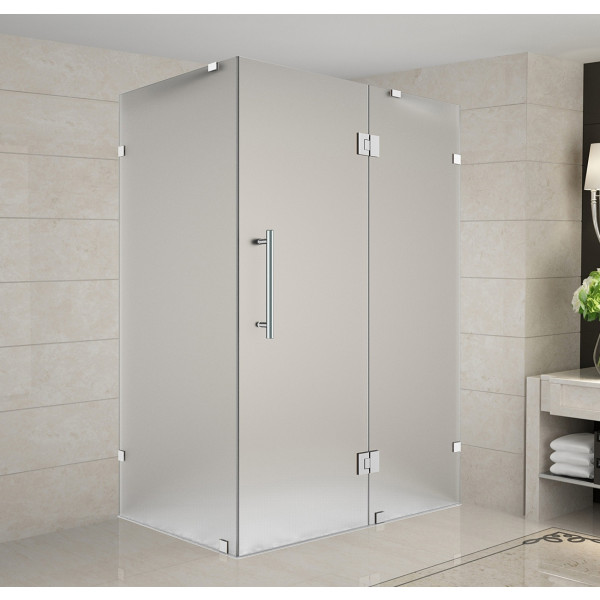 Aston SEN987F-..-4032-10  Avalux Frameless Frosted Glass Shower Enclosure