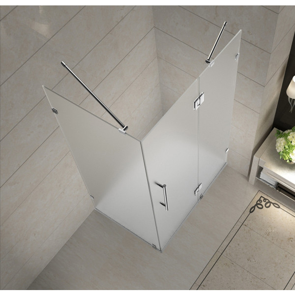 Aston SEN987F-..-4838-10  Avalux Frameless Frosted Glass Shower Enclosure