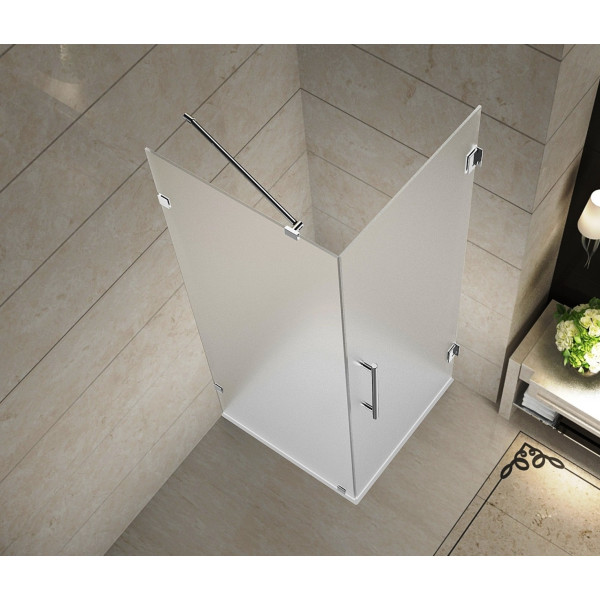 Aston SEN988F-..-38-10 Aquadica Frameless Frosted Square Shower Enclosure