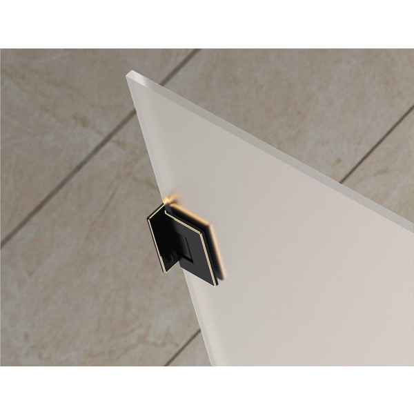 Aston SEN988F-..-34-10 Aquadica Frameless Frosted Square Shower Enclosure