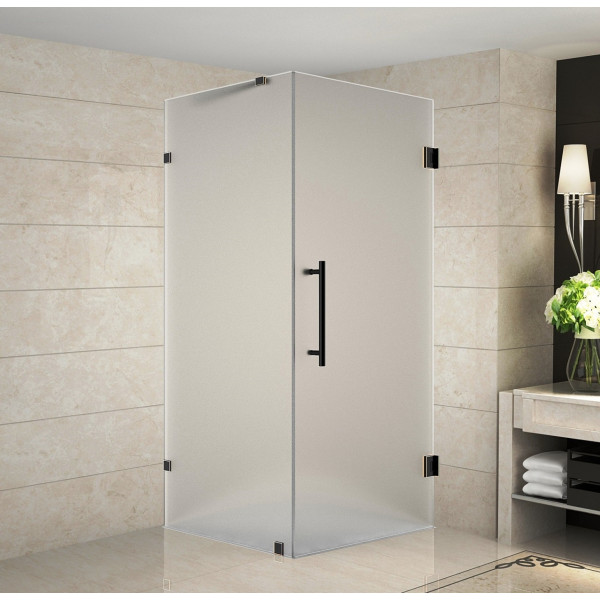 Aston SEN988F-..-36-10 Aquadica Frameless Frosted Square Shower Enclosure