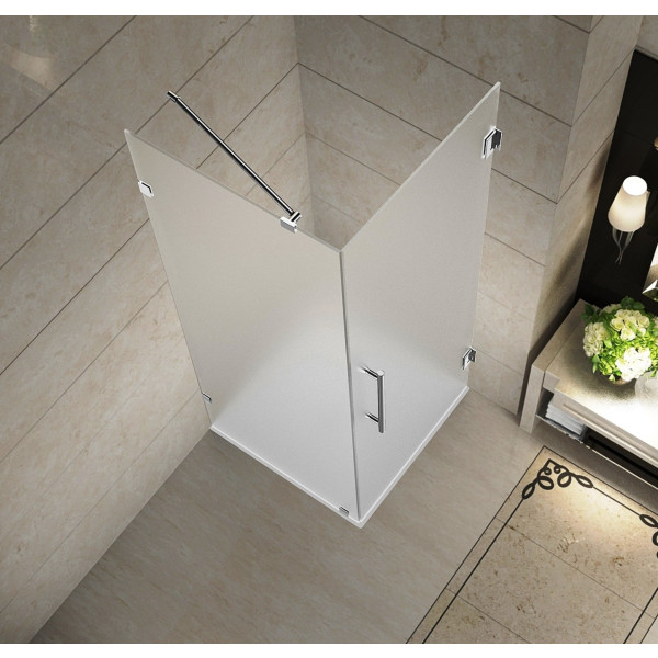 Aston SEN988F-..-36-10 Aquadica Frameless Frosted Square Shower Enclosure