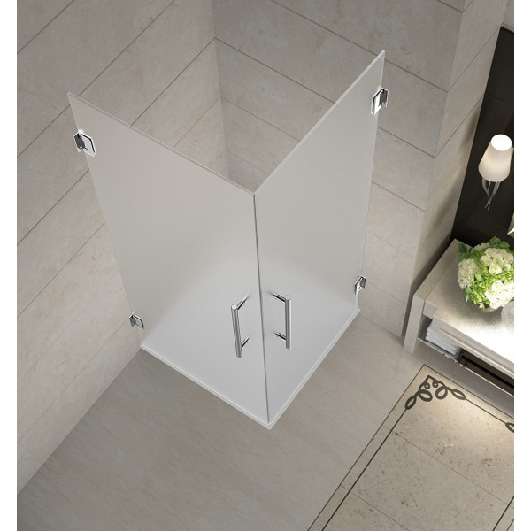 Aston Global SEN989F-..-32-10 Frameless Dual-Door Square Shower Enclosure