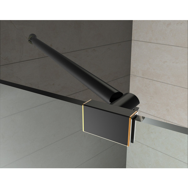 Aston SEN992-..-3734-10 Frameless Hinged Shower Enclosure w/ Glass Shelves