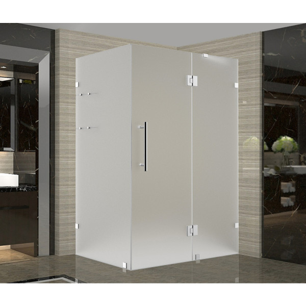 Aston SEN992F-..-4232-10 Frameless Frosted Glass Shower Enclosure w Shelves