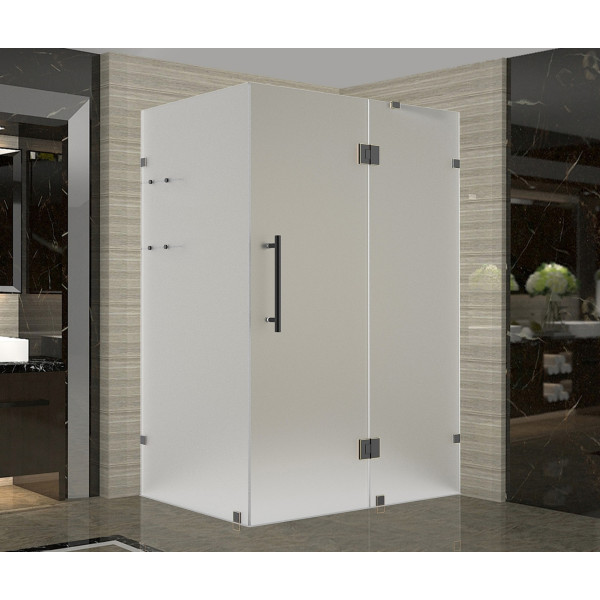 Aston Global SEN992F-..-3932-10 Frosted Glass Shower Enclosure With Shelves