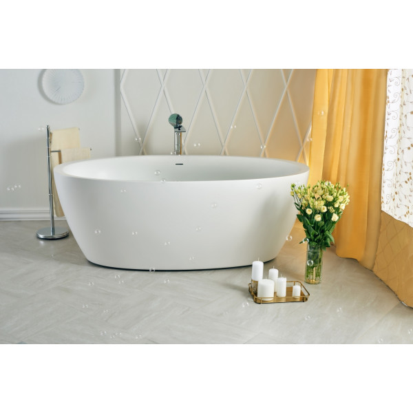 Aquatica Sens-Wht Sensuality Wht Freestanding Stone Bathtub