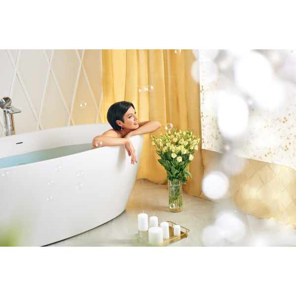 Aquatica Sens-Wht Sensuality Wht Freestanding Stone Bathtub