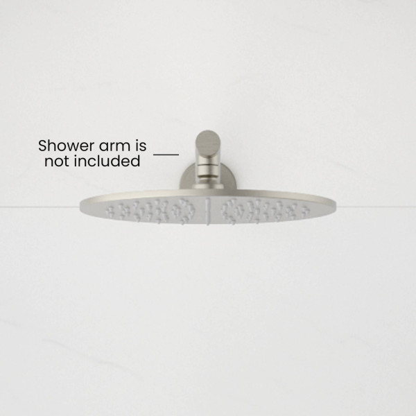 KIBI SH1002BN Circular 10" Metal Thin Profile Rain Shower Head 1.75 GPM
