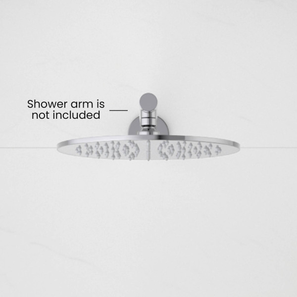 KIBI SH1002CH Circular 10" Metal Thin Profile Rain Shower Head 1.75 GPM