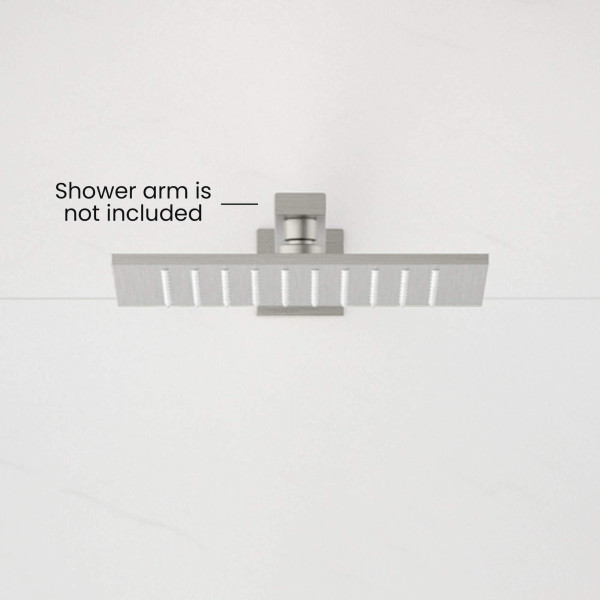 KIBI SH1004BN Cube 10" Metal Thin Profile Rain Shower Head 1.75 GPM