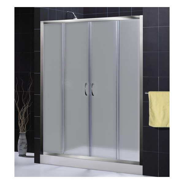DreamLine SHDR-1160726-04 Brushed Nickel Clear Glass 56-60" Shower Door