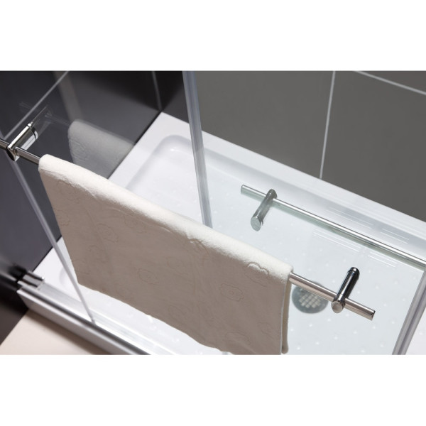 DreamLine SHDR-1360760 56 - 60 in. W x 76 in. H Clear Glass Shower Door