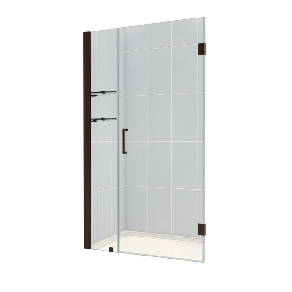 DreamLine SHDR-20367210CS Unidoor Frameless 36-37" Shower Door W/ Shelves