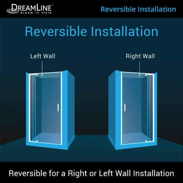 DreamLine SHDR-22287200-04 Semi-Frameless Shower Door In Brushed Nickel