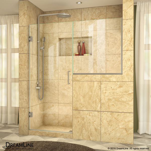 DreamLine SHDR-24273036 Unidoor Plus 57 - 57 1/2 in. W Hinged Shower Door