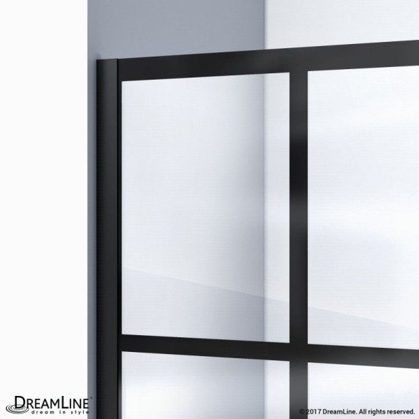 DreamLine SHDR-2440720-89 Unidoor Toulon 40-40 1/2 Inch Hinged Shower Door