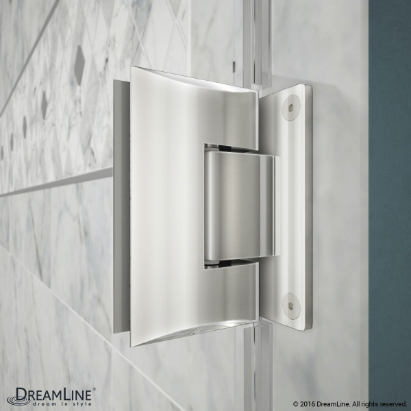 DreamLine SHDR-244407210 Unidoor Plus 44 in. to 44-1/2 in. W Hinged Shower Door