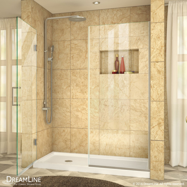 DreamLine SHDR-245907210 Unidoor Plus 59 to 59-1/2 x 72" Hinged Shower Door