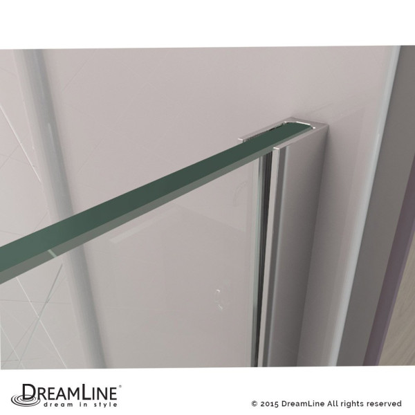 DreamLine SHDR-3230343 Linea Two Attached Glass Panels Frameless Shower Door