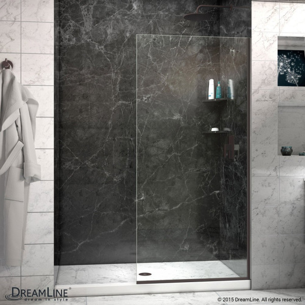 DreamLine SHDR-3230721 Linea Frameless Shower Door 30 x 72 Open Entry Design