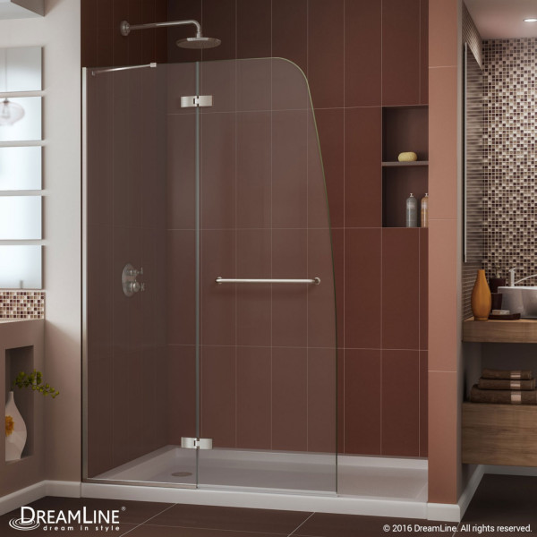 Dreamline SHDR-3445720 Aqua Ultra 45" Frameless Hinged Clear Shower Door