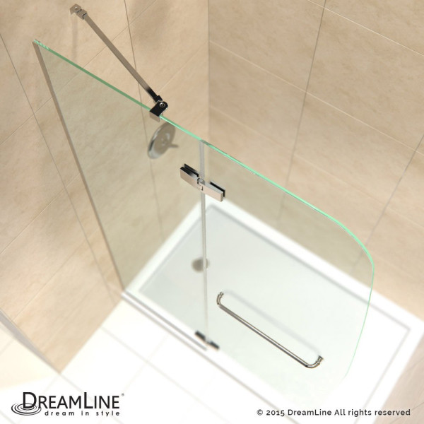 Dreamline SHDR-3445720 Aqua Ultra 45" Frameless Hinged Clear Shower Door