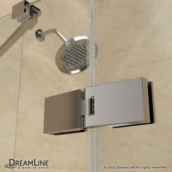 Dreamline SHDR-3445720 Aqua Ultra 45" Frameless Hinged Clear Shower Door