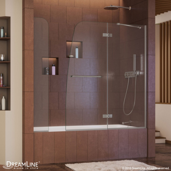 DreamLine SHDR-3448580-EX Aqua Ultra 57 to 60 x 58" Hinged Tub Door