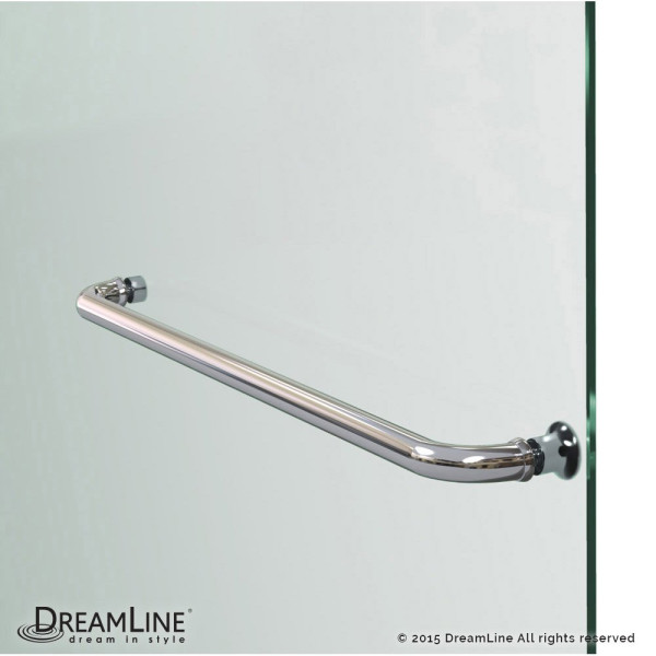 DreamLine SHDR-3448580-RT Aqua Ultra 57 to 60 x 30 D x 58" Hinged Tub Door