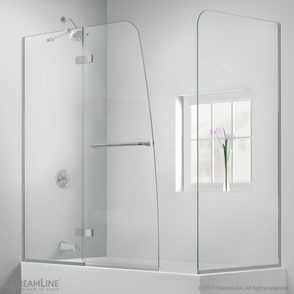 DreamLine SHDR-3448580-RT Aqua Ultra 57 to 60 x 30 D x 58" Hinged Tub Door