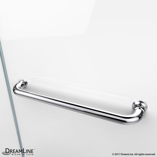 DreamLine SHDR-3734580-RT-01 Chrome Aqua Swing Tub Door with Return Panel