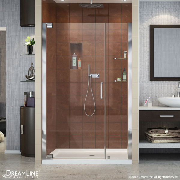 Dreamline SHDR-4139720 Elegance 39 to 41" Clear Frameless Pivot Shower Door